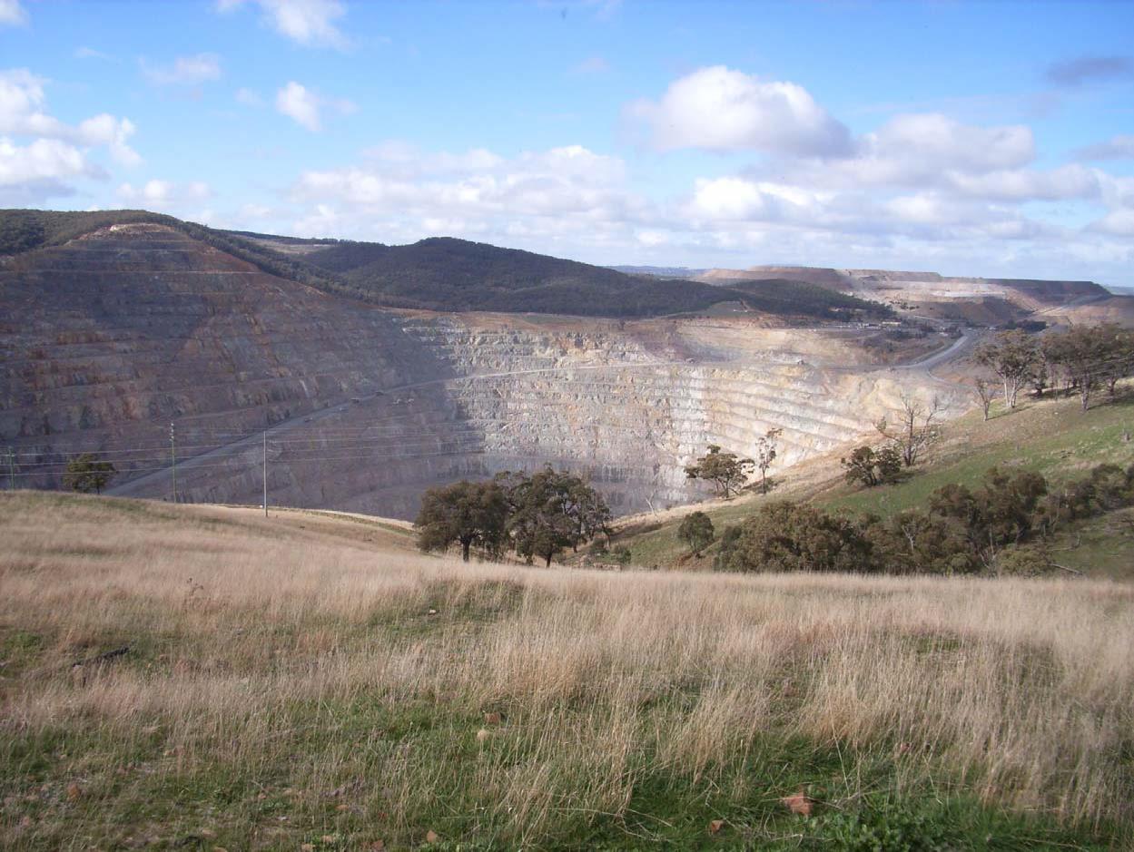 Cadia open-cut gold and copper mine in New South Wales